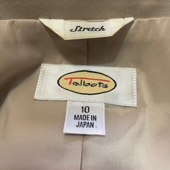 Talbots Kakhi Stretch blazer, size 10 - Picture 3 of 3